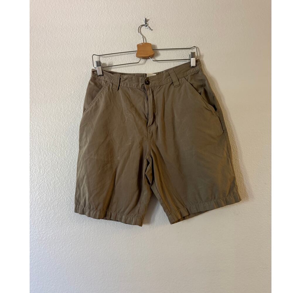 Honolua‎ Men’s Chino Shorts 28 Khaki Flat Front Mid Rise Embroidered 9" Inseam